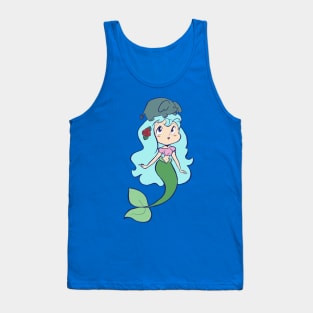 Mermaid and Tiny Elephant Tank Top